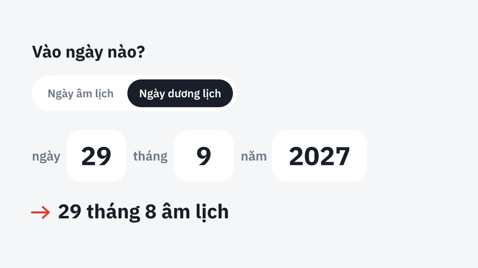 Vào ngày nào? 29 tháng 8 âm lịch